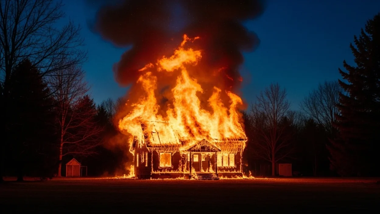 house burning dream meaning