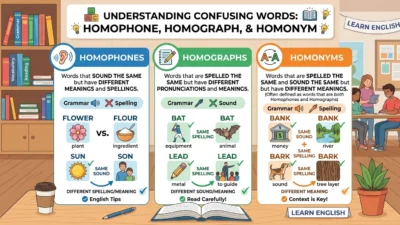 homophone vs homograph vs homonym