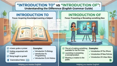 introduction to vs introduction of