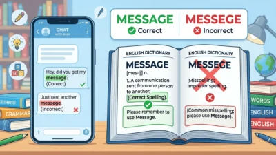 message vs messege