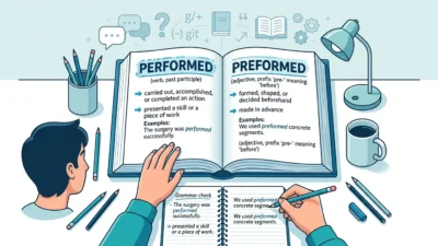 performed vs preformed