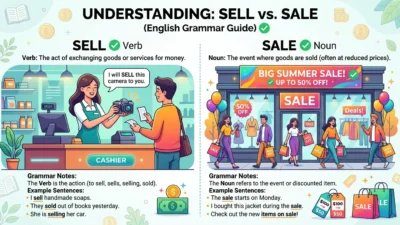 sell vs sale