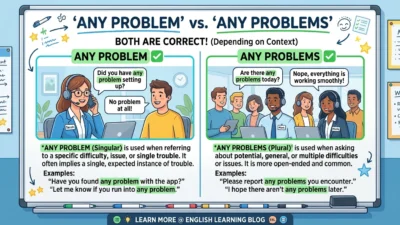 any problem vs any problems