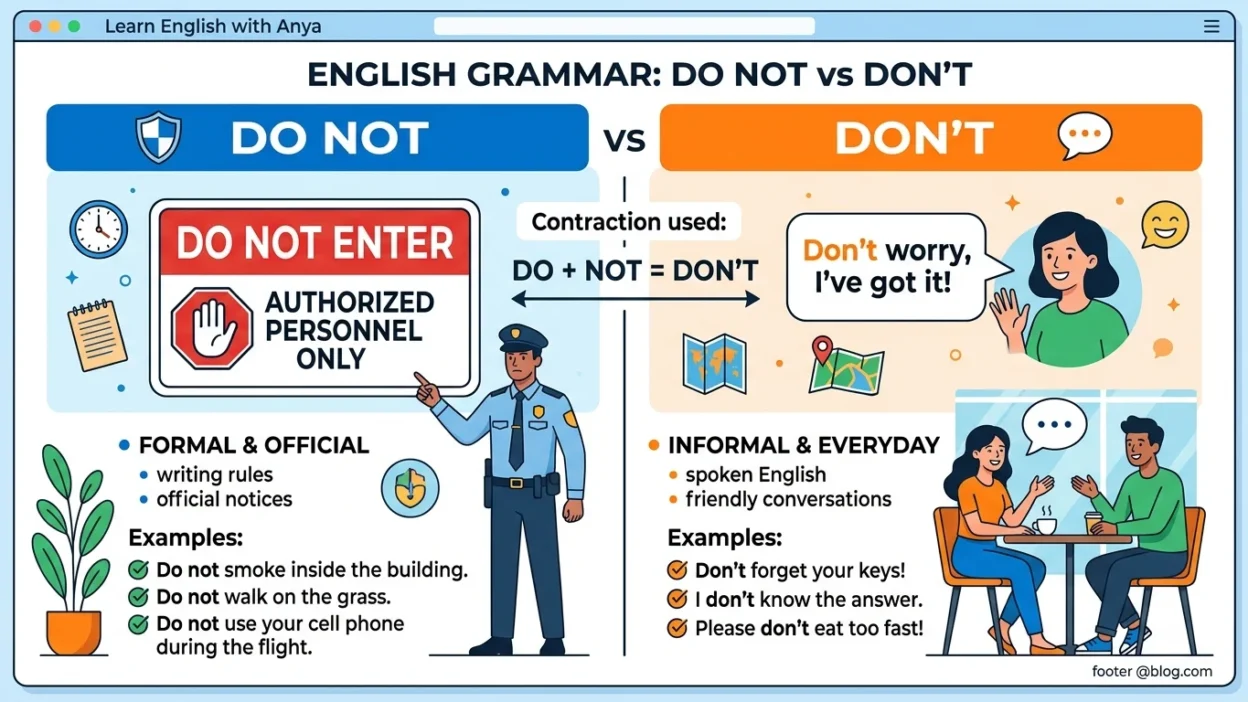 do not vs don’t