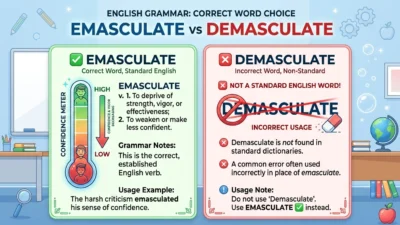 emasculate vs demasculate