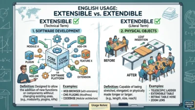 extensible vs extendible