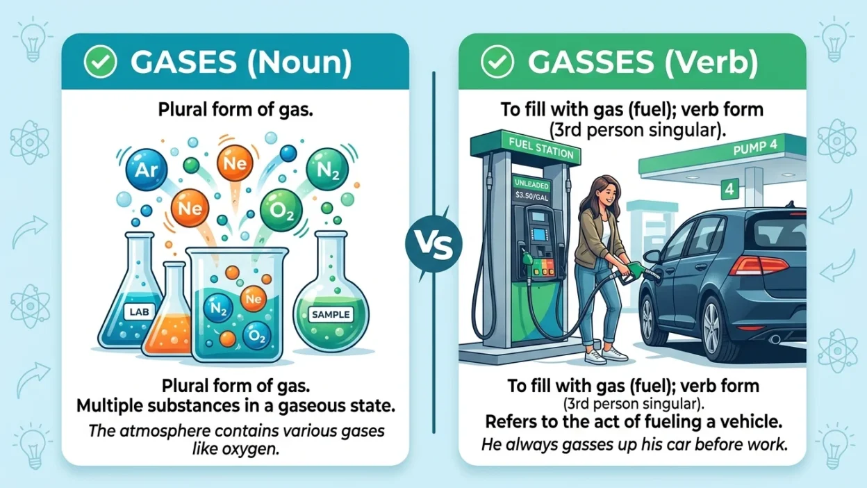 gases vs gasses