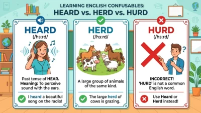 heard vs herd vs hurd