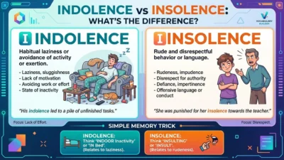 indolence vs insolence