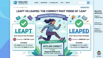 leapt vs leaped