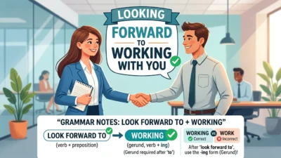 looking forward to working with you