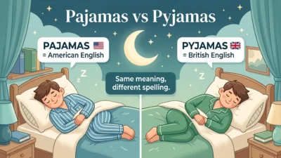 pajamas vs pyjamas