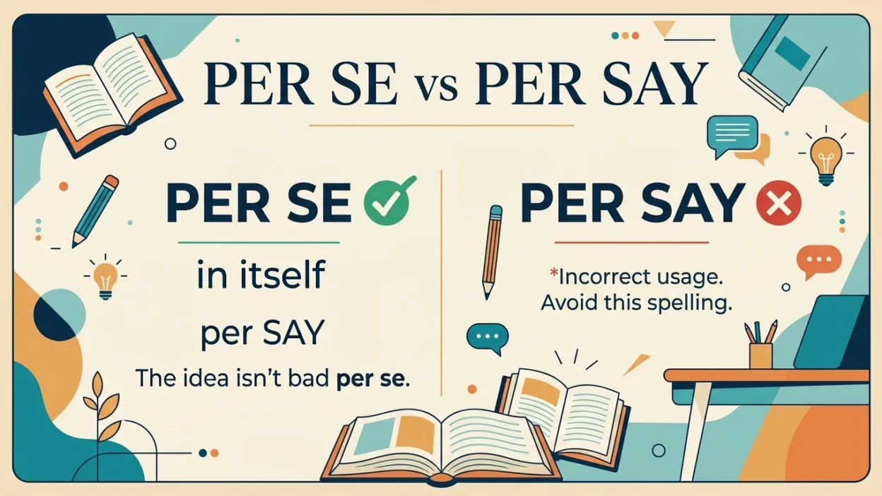 per se vs per say