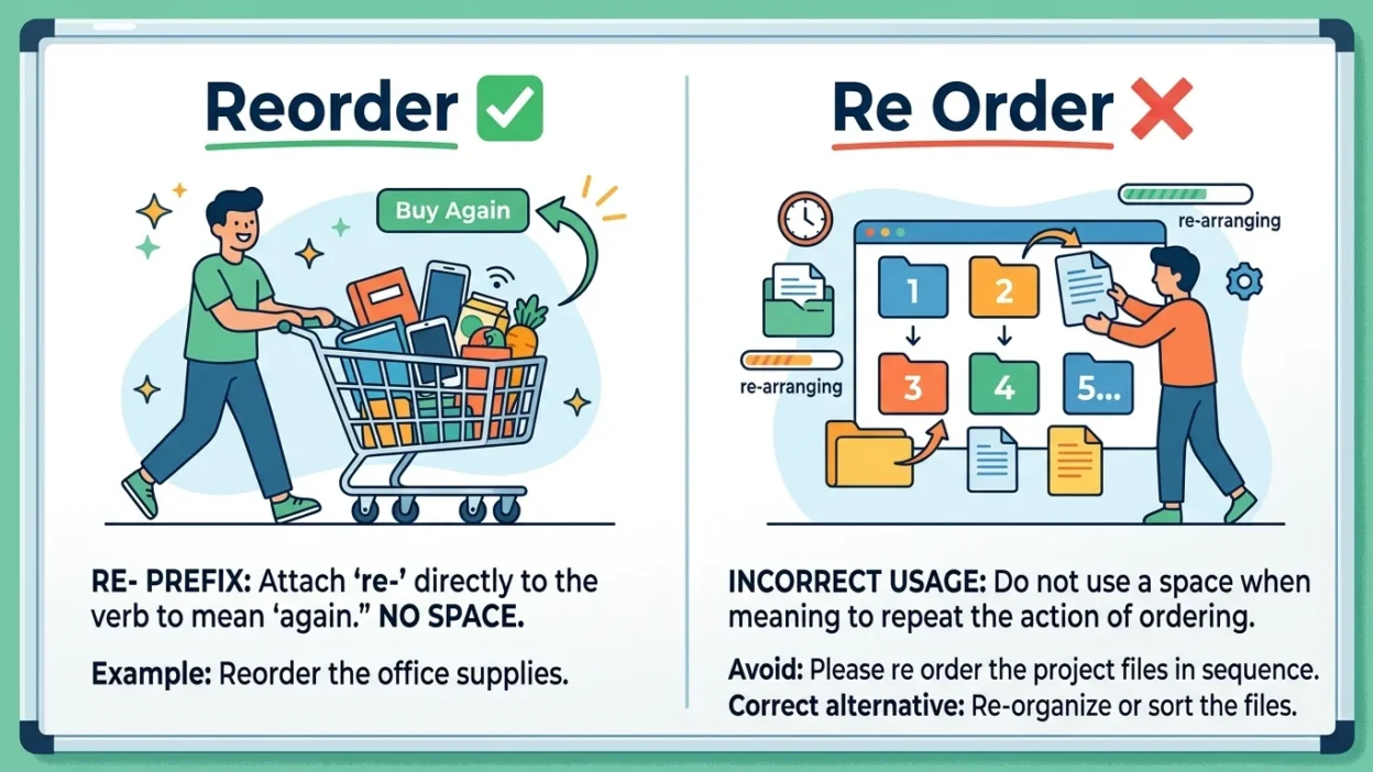 reorder vs re order