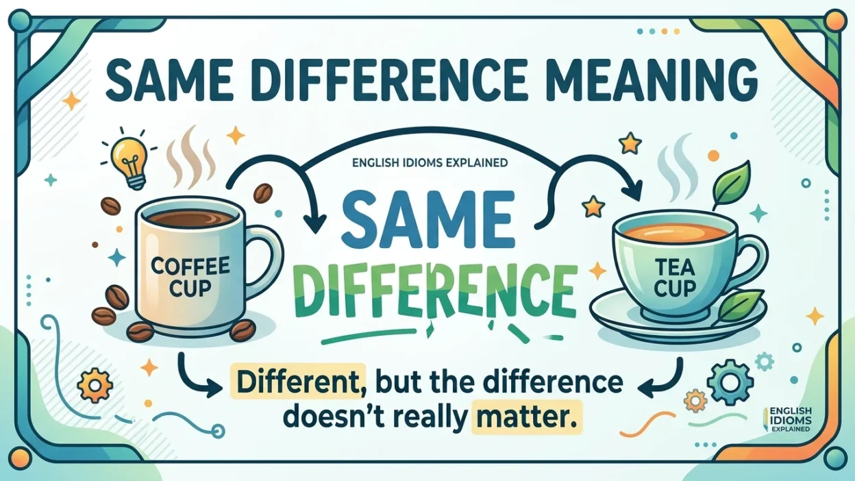 same difference meaning
