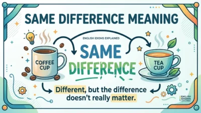 same difference meaning