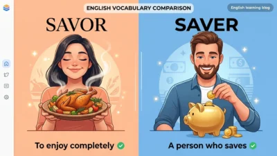 savor vs saver
