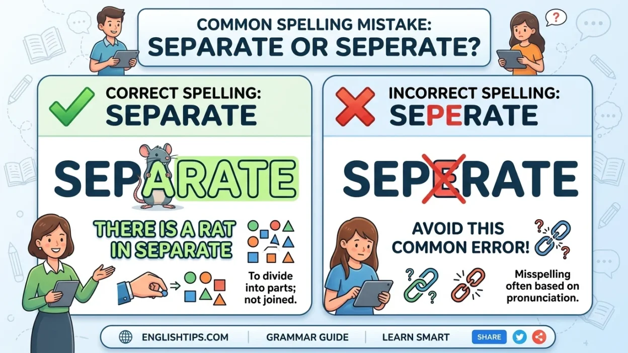 separate vs seperate