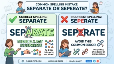 separate vs seperate