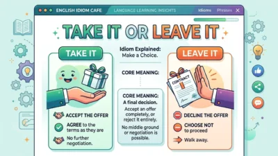 take it or leave it