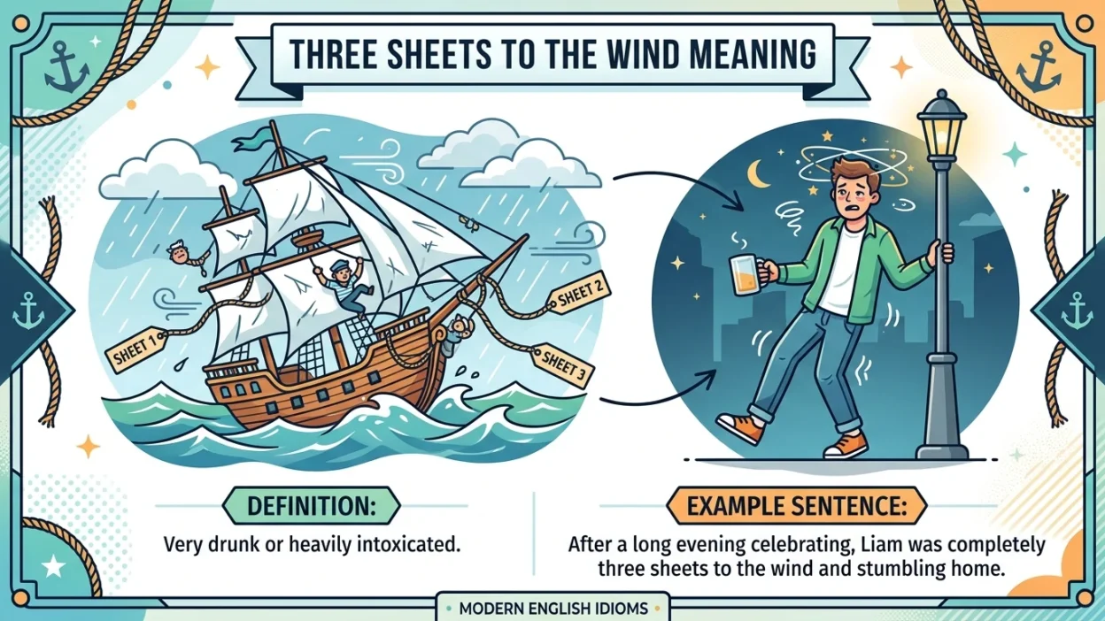 three sheets to the wind
