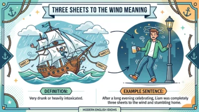 three sheets to the wind