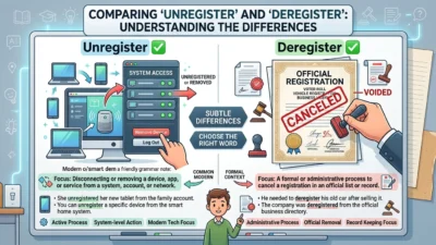 unregister vs deregister