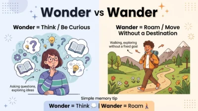 wonder vs wander