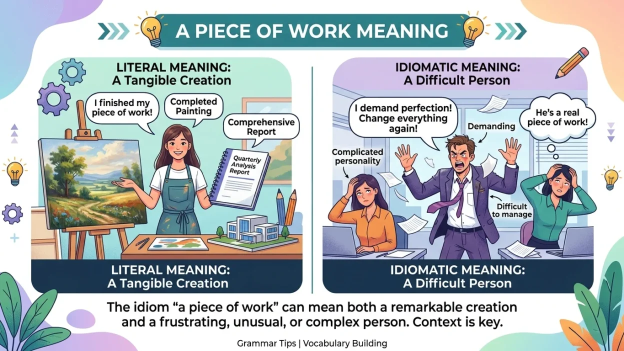a piece of work meaning