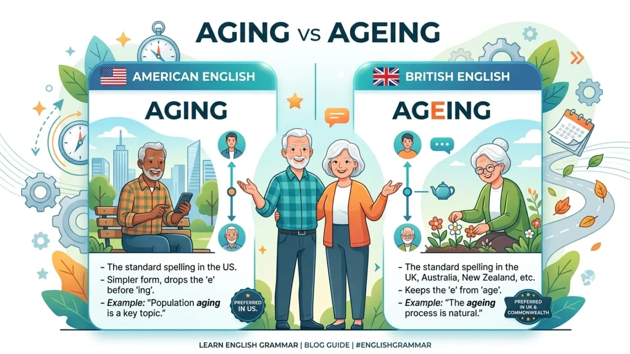 ageing vs aging