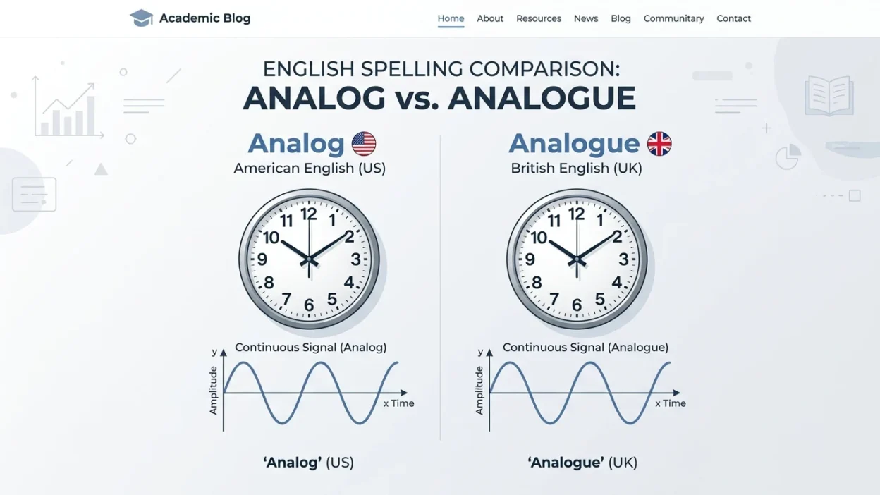 analog vs analogue