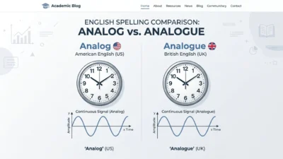 analog vs analogue
