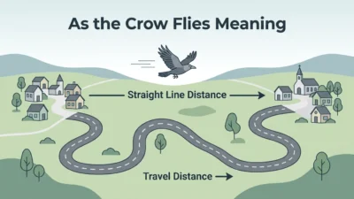as the crow flies meaning
