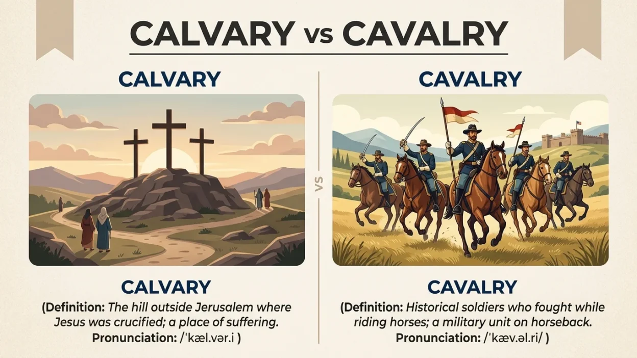 calvary vs cavalry