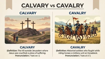 calvary vs cavalry