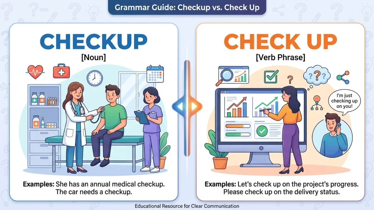 checkup vs check up