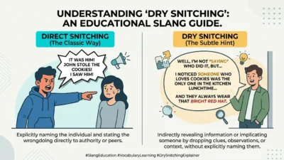 dry snitching meaning