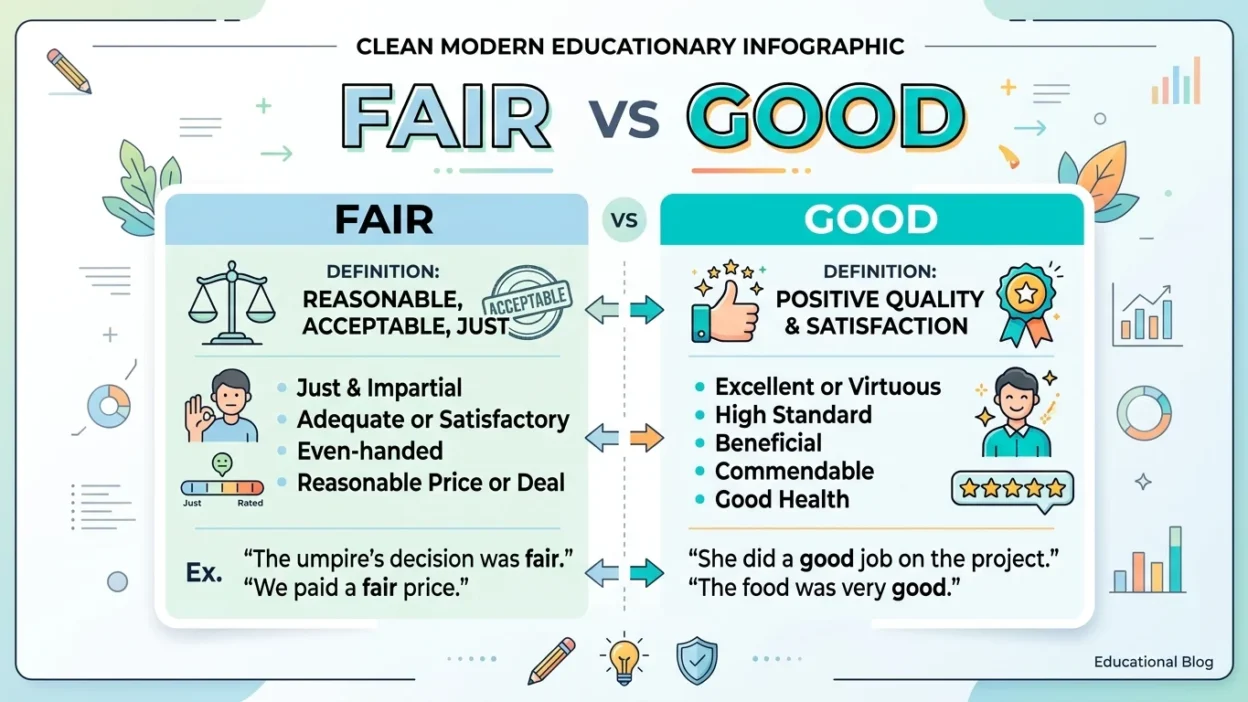 fair vs good