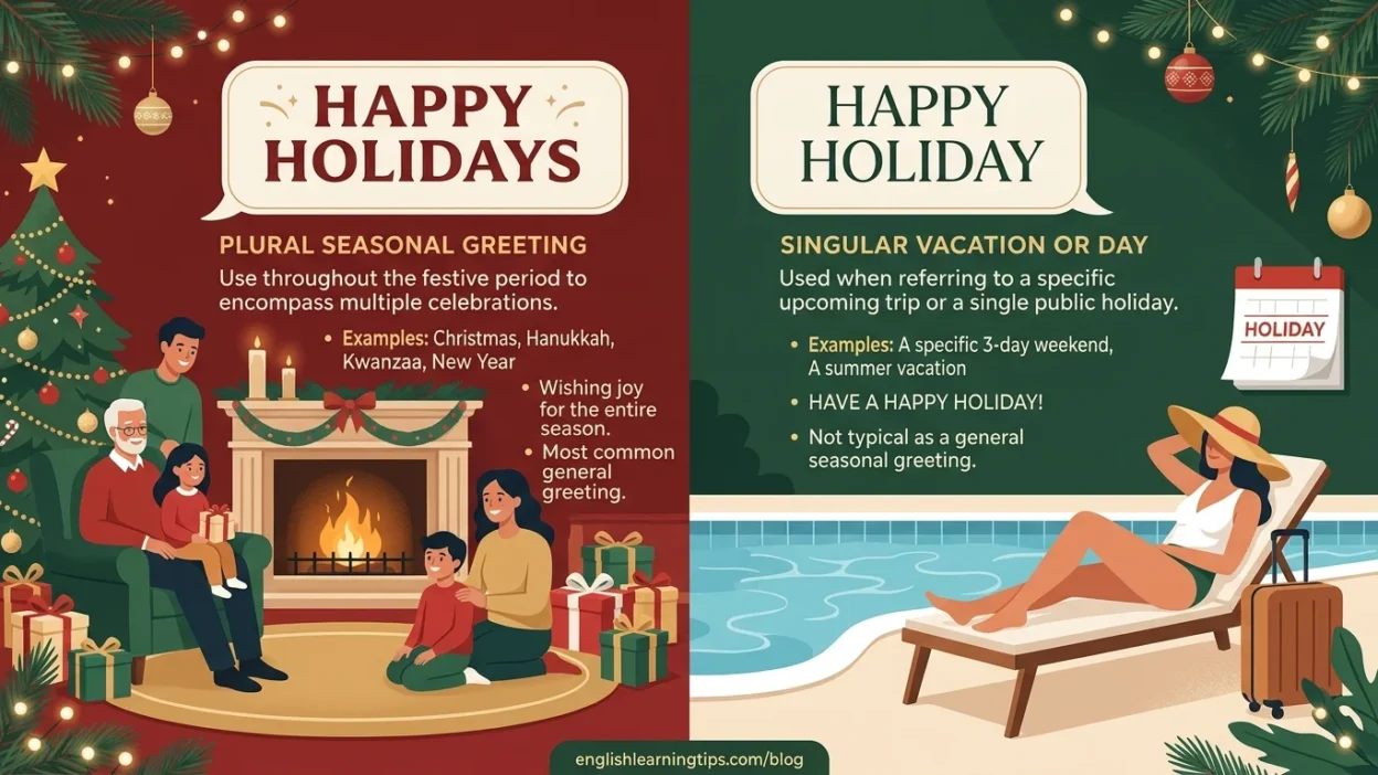 happy holidays vs happy holiday
