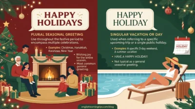happy holidays vs happy holiday