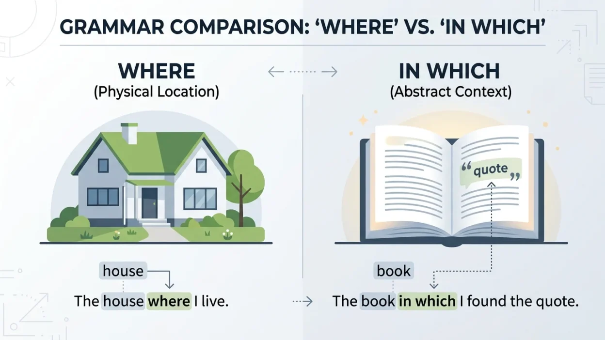 in which vs where