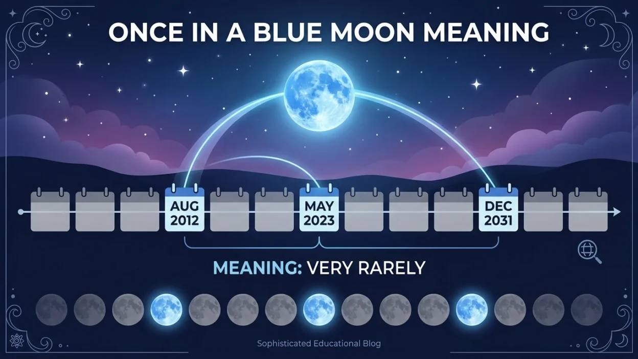 once in a blue moon meaning
