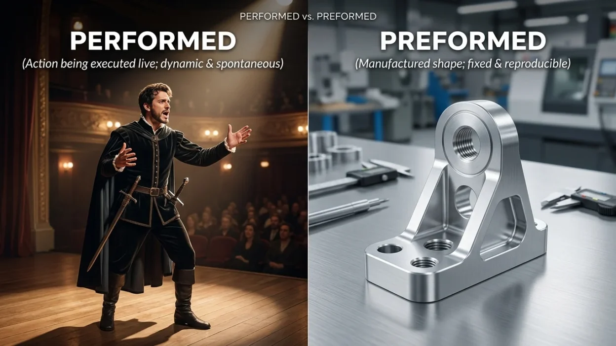 performed vs preformed