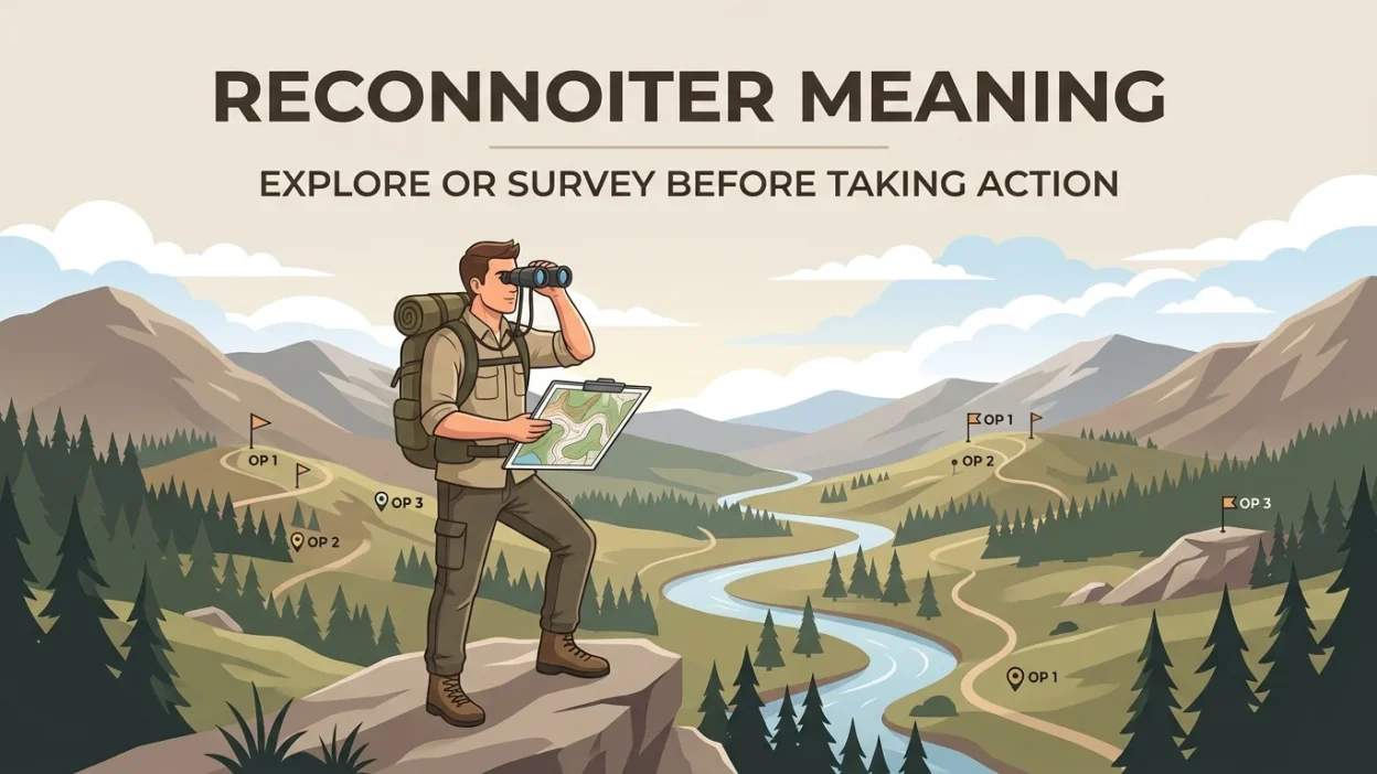 reconnoiter meaning