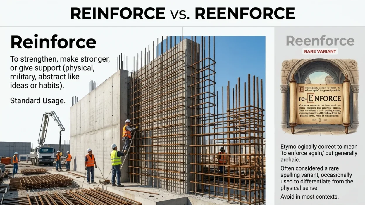 reinforce vs reenforce