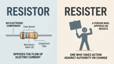 resistor vs resister