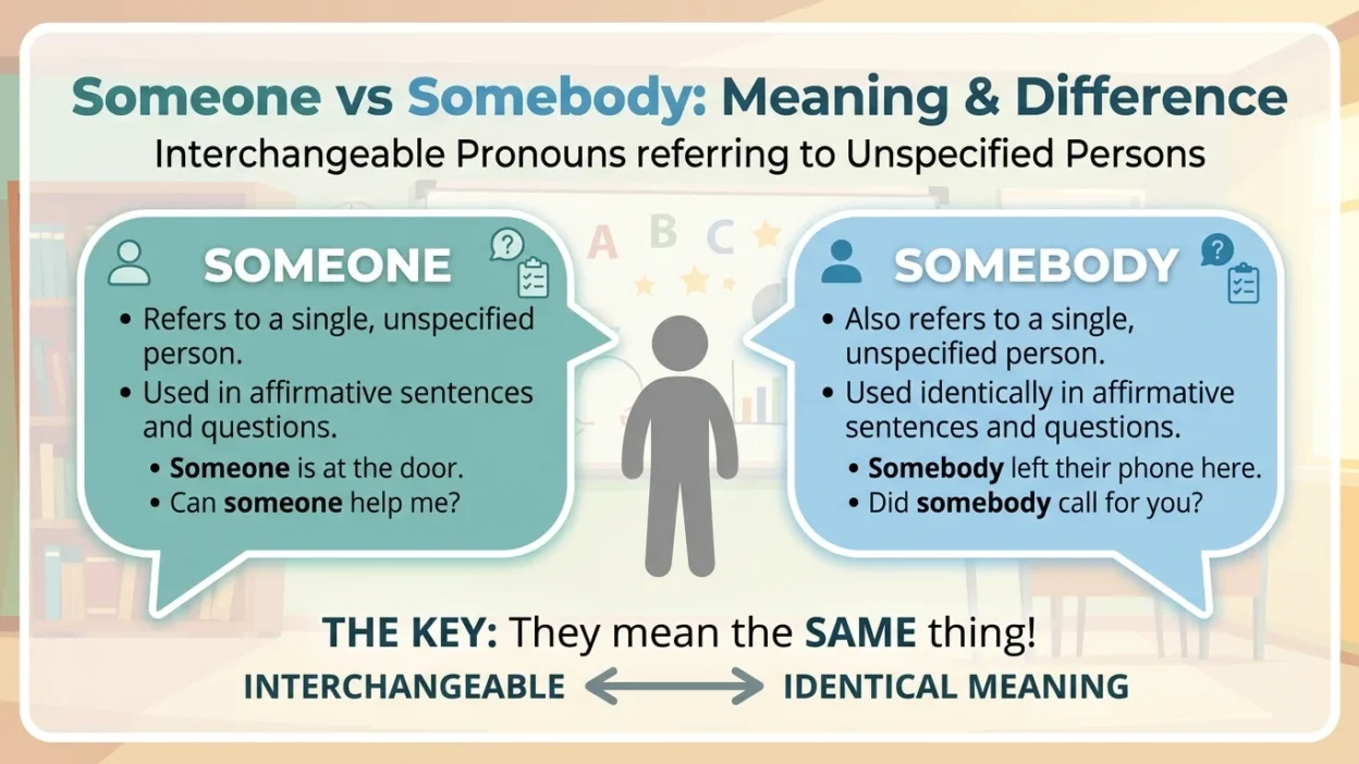 someone vs somebody
