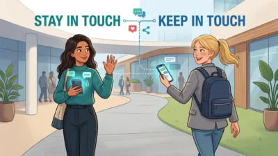 stay in touch vs keep in touch