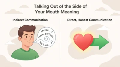 talking out of the side of your mouth meaning
