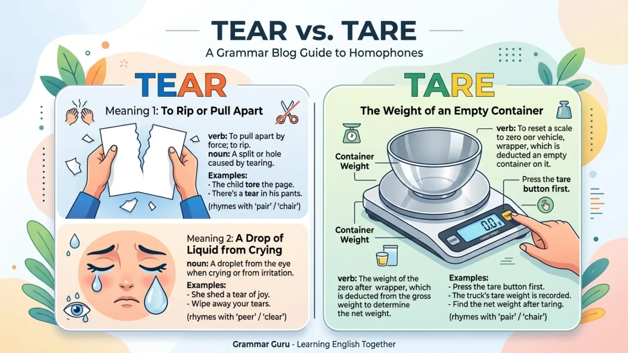 tear vs tare